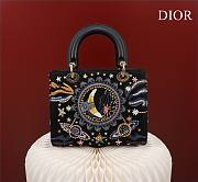 Dior Medium Lady Sun Satin with Bead Embroidery Bag - 6