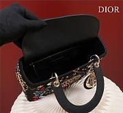 Dior Medium Lady Sun Satin with Bead Embroidery Bag - 5