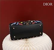 Dior Medium Lady Sun Satin with Bead Embroidery Bag - 4