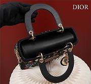 Dior Medium Lady Sun Satin with Bead Embroidery Bag - 3