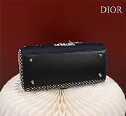 Dior Medium Lady Red Sun Satin with Bead Embroidery Bag - 6