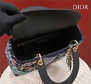 Dior Medium Lady Sea with Bead Embroidery Bag - 4