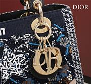 Dior Medium Lady Star Satin with Bead Embroidery Bag - 5