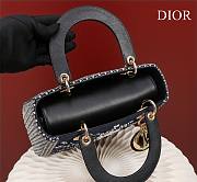 Dior Medium Lady Star Satin with Bead Embroidery Bag - 3