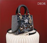 Dior Medium Lady Star Satin with Bead Embroidery Bag - 2