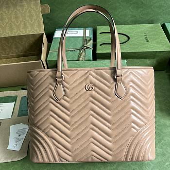 Gucci Beige GG Marmont Large Tote