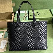 Gucci Black GG Marmont Large Tote - 1