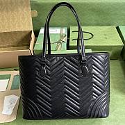 Gucci Black GG Marmont Large Tote - 4