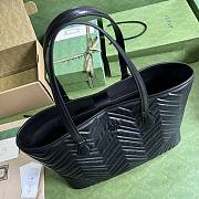 Gucci Black GG Marmont Large Tote - 3