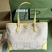 Gucci Yellow Medium GG Ophidia Tote - 1