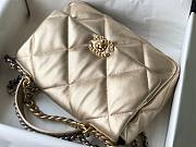 Chanel 19 golden leather large bag - 6