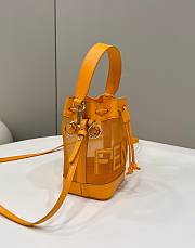 Fendi MON TRESOR net orange leather bag - 3