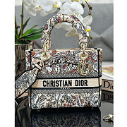 Dior Lady Medium Jardin Magique Embroidery Bag - 1