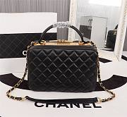 Chanel AS322 Vanity Case Lambskin Black Leather bag  - 4