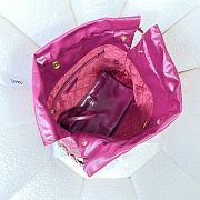 Chanel hot pink leather tote shopping medium bag - 6