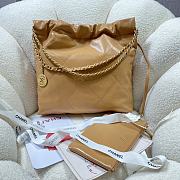 Chanel beige leather tote shopping medium bag - 6