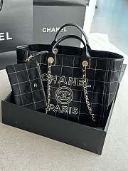 Chanel 2023 Maxi Shopping Tote Black Bag - 2