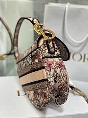 Fendi Saddle Jardin Magique Embroidery Bag  - 4