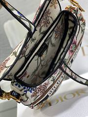 Fendi Saddle White Jardin Magique Embroidery Bag - 2