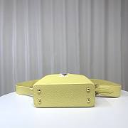 Louis Vuitton M21798 Capucines Mini Yellow Leather Bag - 6