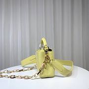 Louis Vuitton M21798 Capucines Mini Yellow Leather Bag - 5