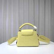 Louis Vuitton M21798 Capucines Mini Yellow Leather Bag - 4