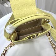 Louis Vuitton M21798 Capucines Mini Yellow Leather Bag - 2