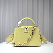 Louis Vuitton M21798 Capucines BB Yellow Leather Bag  - 1