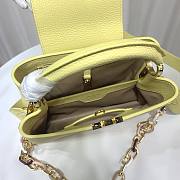 Louis Vuitton M21798 Capucines BB Yellow Leather Bag  - 4