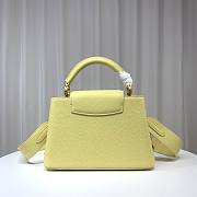 Louis Vuitton M21798 Capucines BB Yellow Leather Bag  - 5