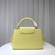 Louis Vuitton M21798 Capucines MM Yellow Leather Bag  - 2