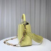 Louis Vuitton M21798 Capucines MM Yellow Leather Bag  - 3