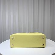 Louis Vuitton M21798 Capucines MM Yellow Leather Bag  - 4