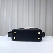 Louis Vuitton M21798 Capucines Mini Black Leather Bag - 6