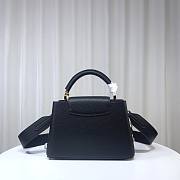 Louis Vuitton M21798 Capucines BB Black Leather Bag - 5