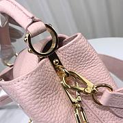 Louis Vuitton M21798 Capucines Mini Pink Leather Bag - 3