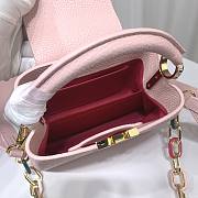 Louis Vuitton M21798 Capucines Mini Pink Leather Bag - 4