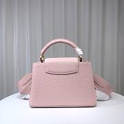 Louis Vuitton M21798 Capucines BB Pink Leather Bag - 4