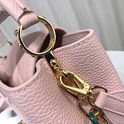 Louis Vuitton M21798 Capucines BB Pink Leather Bag - 3