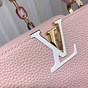 Louis Vuitton M21798 Capucines MM Pink Leather Bag - 2