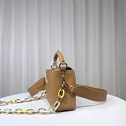 Louis Vuitton M21798 Capucines Mini Brown Leather Bag - 6