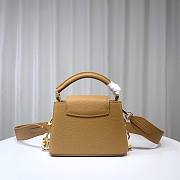 Louis Vuitton M21798 Capucines Mini Brown Leather Bag - 4