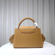 Louis Vuitton M21798 Capucines MM Brown Leather Bag - 4