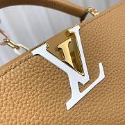 Louis Vuitton M21798 Capucines MM Brown Leather Bag - 2