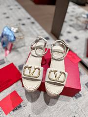 Valentino Garavani VLogo white sandals 9cm - 5