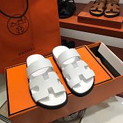 Hermes Chypre all white sandal - 1