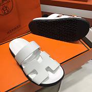 Hermes Chypre all white sandal - 5