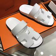 Hermes Chypre all white sandal - 3