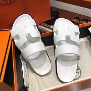 Hermes Chypre all white sandal - 2