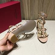 Valentino Garavani Rockstud Nude Leather 60mm Sandals - 5